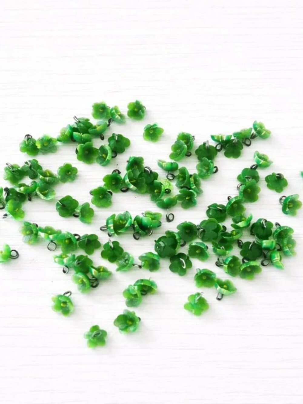 Vintage Flower Beads - Wire Backs